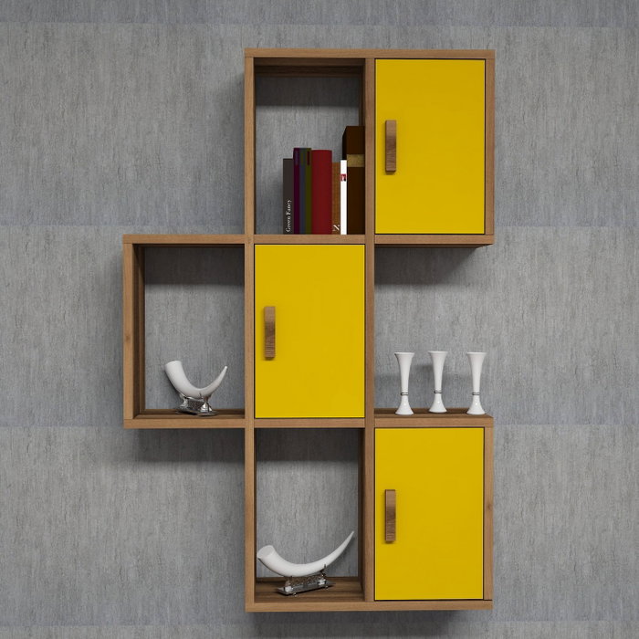 Hanah Home Flora - Nogal y Amarillo